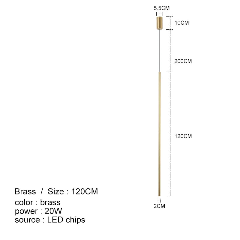 Modern Led Pendant Lights For Bedroom Reading Hanging Lamp Bedside Living Room Bar Coffee Fixtures Decor Black Long Chandelier