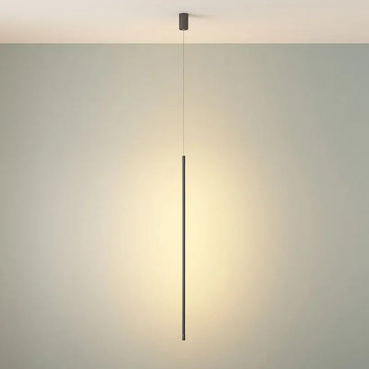 Modern Led Pendant Lights For Bedroom Reading Hanging Lamp Bedside Living Room Bar Coffee Fixtures Decor Black Long Chandelier